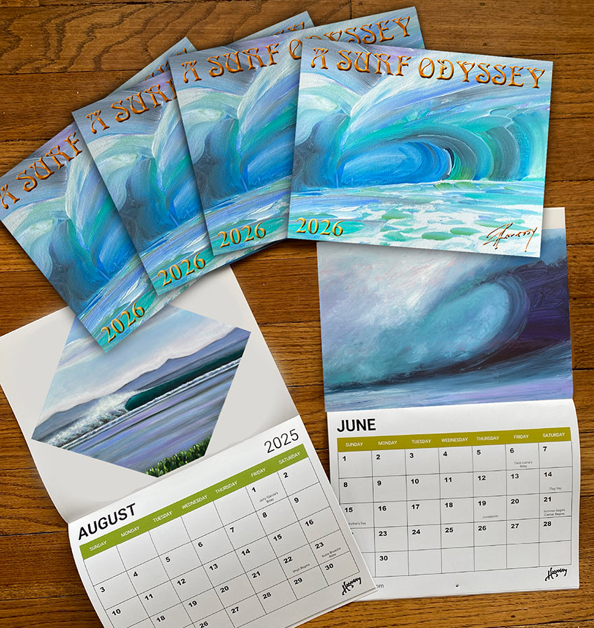 2026 A SURF ODYSSEY calendar