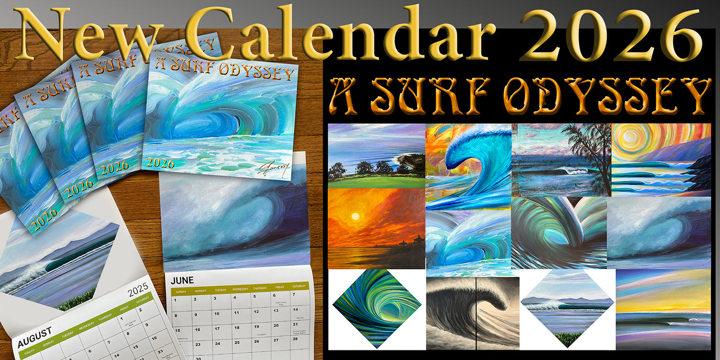 2026 A SURF ODYSSEY calendar