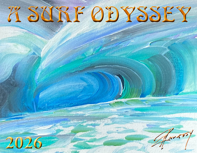 2026 A SURF ODYSSEY calendar